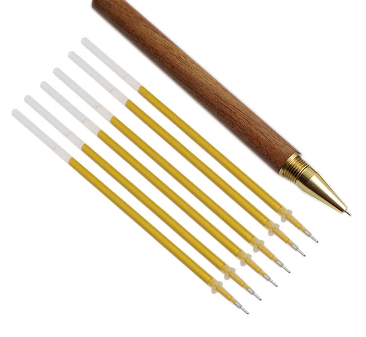 5描佛像金色笔描经金笔描金笔原木笔0.