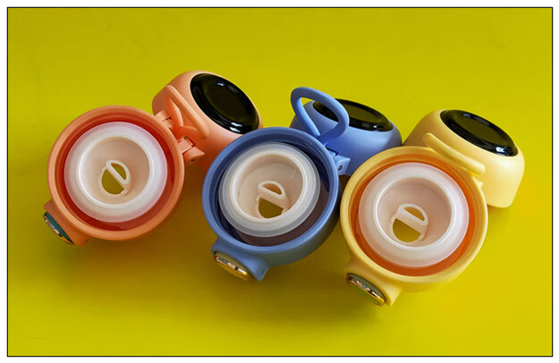 儿童保温杯盖子大肚杯盖弹跳盖小学生水杯配件小胖墩网红款水壶盖绿色