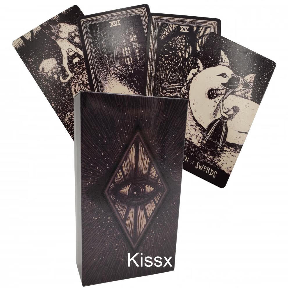 赠中文资料 耀光塔罗牌 light visions tarot 棱镜黑白版卡牌 耀光