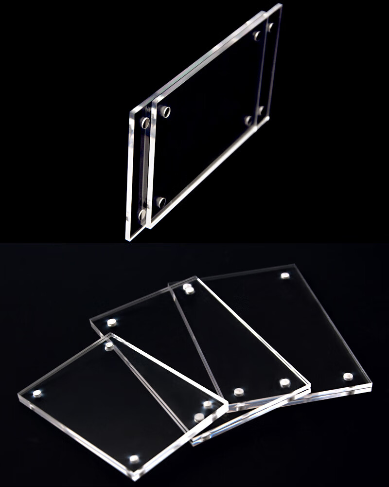 安格里透明亚克力价格牌强磁面板磁性面板展示贴墙价格签台签桌牌可