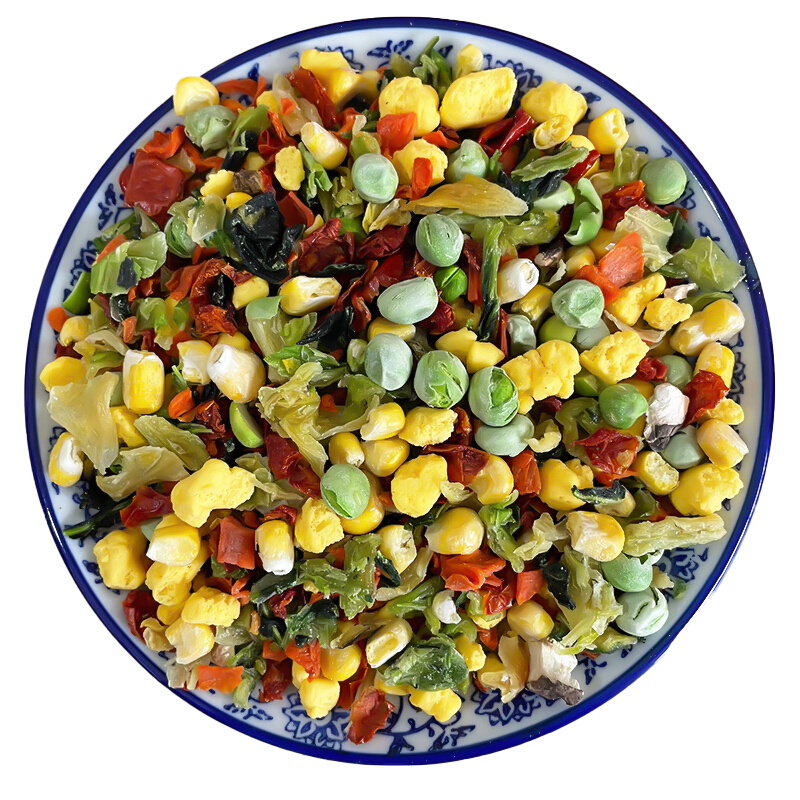 脱水蔬菜500g八种混合蔬菜包泡面青菜干玉米粒香菇胡萝卜丁青梗菜