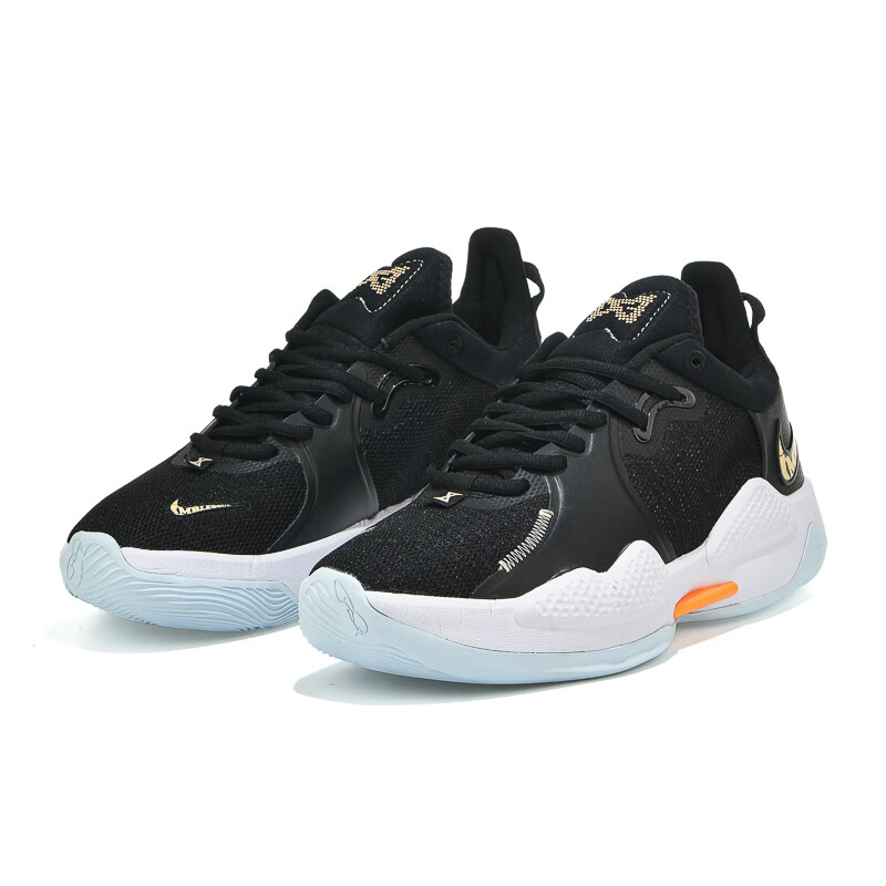 品质莆田纯原pg5保罗乔治5代泡椒篮球鞋黑白气垫拉链实战鞋pg5蓝粉39