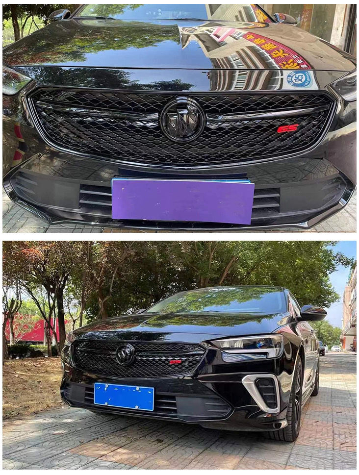 专用于17-19款 别克新君威中网改装 全新君威升级 gs蜂窝中网装饰框