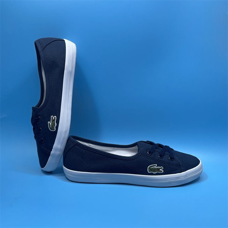 zhio 法国鳄鱼女鞋高颜值休闲舒适轻便透气甜美鳄鱼帆布鞋 图三 36