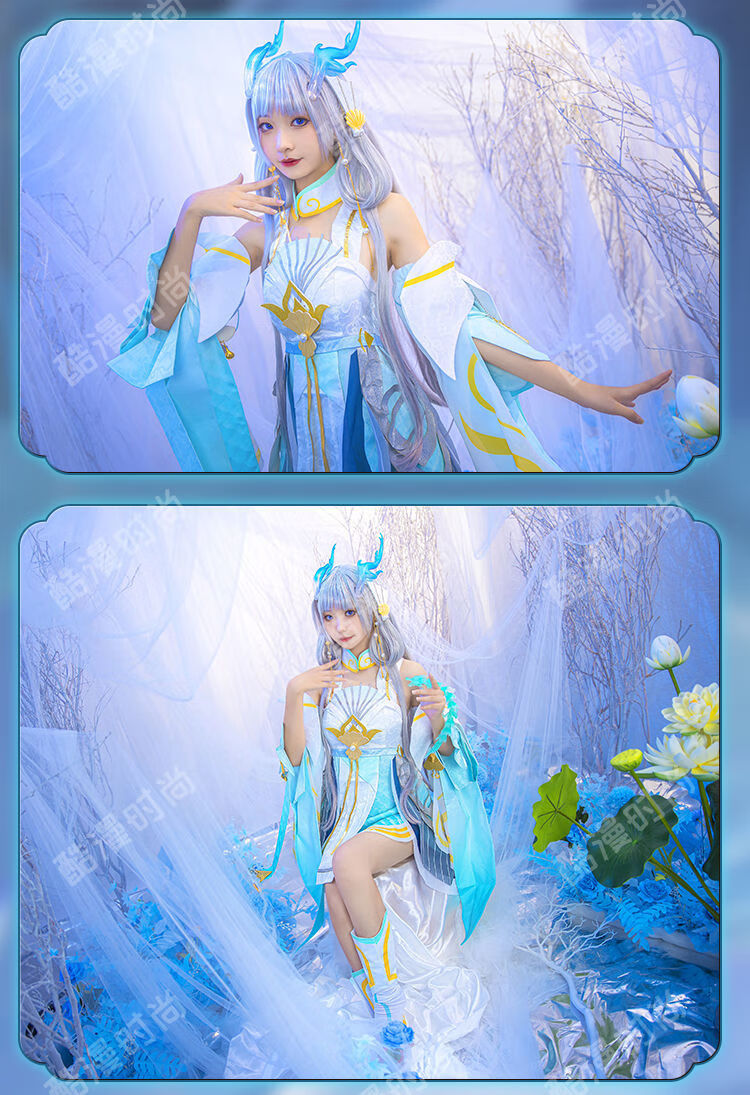 银乔黎王者荣耀西施cos服游龙清影fmvp皮肤古风古装cospl 西施游龙