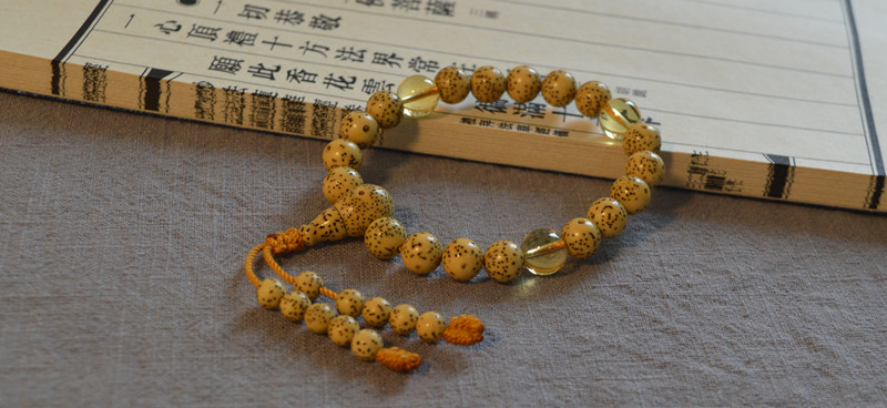 欧凯伦天然海南籽星月菩提单圈18颗21颗手串佛珠正月园珠菩提子念珠