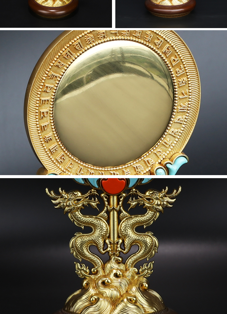 准提镜藏密坊慧宝准提镜b款铜坛随身藏传佛教供修吉祥摆件平镜单镜有