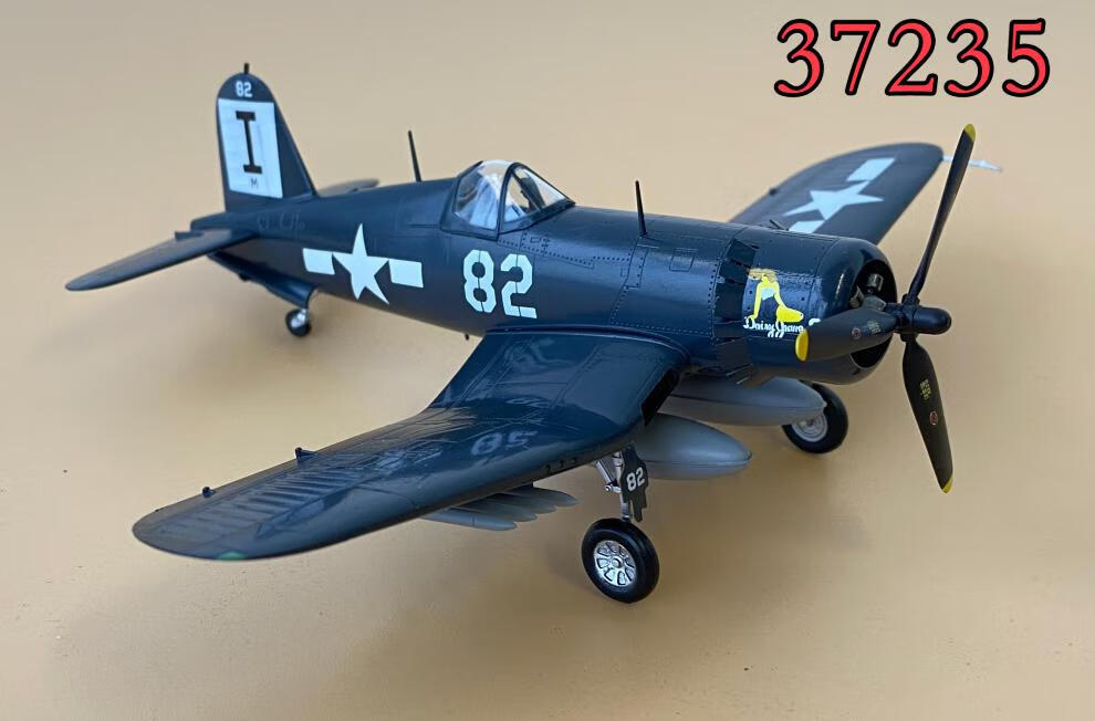 战机模型仿真军机爱好者172美国海盗f4u战斗机仿真二战飞机舰载机静态