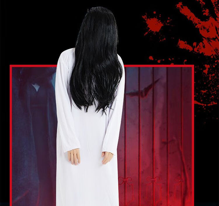 虞归晚贞子服装红衣女鬼笔仙衣服鬼屋密室剧本杀恐怖僵尸吓人扮鬼道具