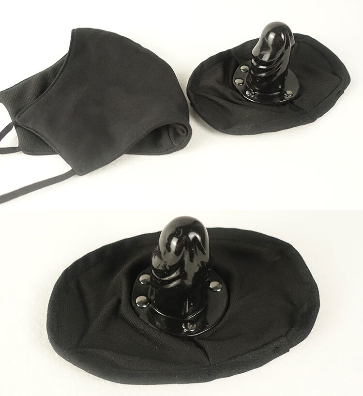 超私密发货系列sm口罩口塞嘴塞遮嘴口罩面罩露出外出户外调教羞辱羞耻