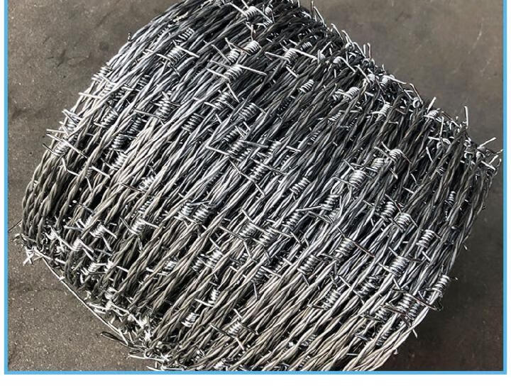 铁丝网倒刺刺线墙头防盗防爬铁蒺藜钢丝刺绳户外围墙防护网带刺铁丝网