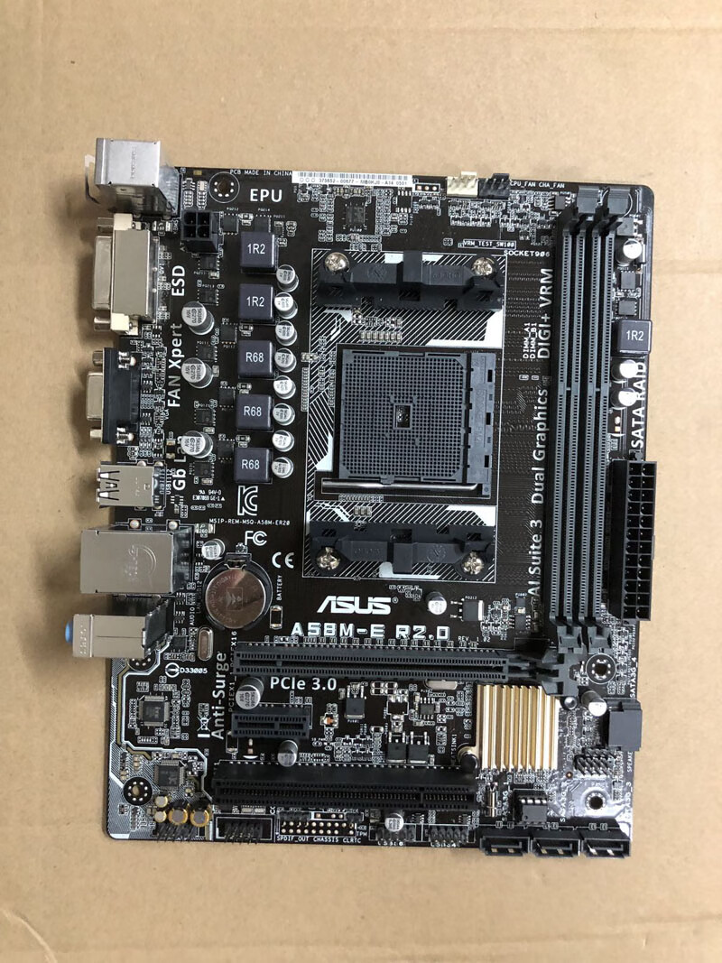 全新/华硕a88xm-a主板 fm2 主板 a68 a78 a88x amd主板ddr3 绿色
