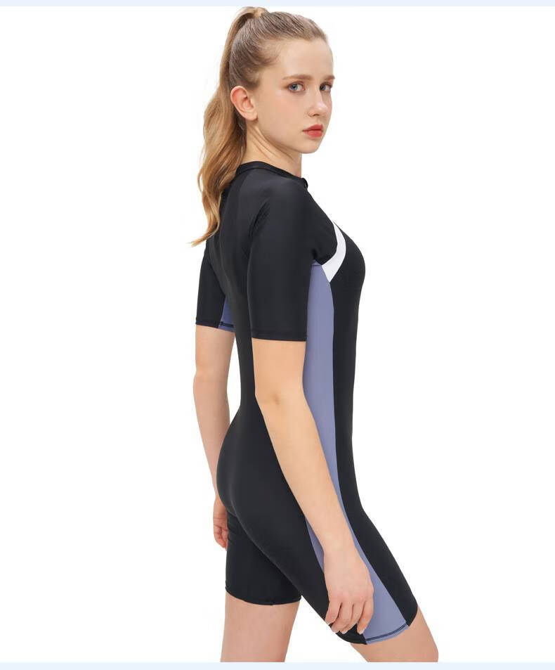 游泳衣女大学生 2022女大童游泳衣10 18岁青少年大学生运动保守连体装