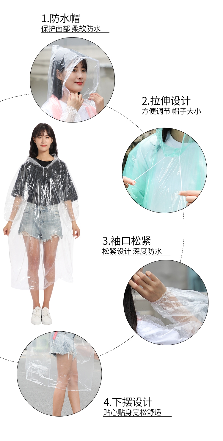2022新款卡片雨衣薄款一次性男女通用方便携带压缩登山旅游户外徒步