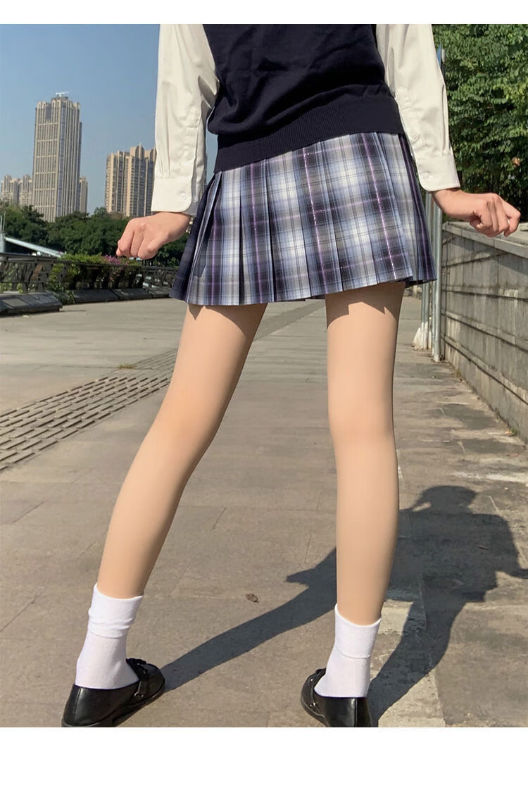 光腿神器秋冬季裸感秋冬jk光腿神器女显显白遮瑕中厚丝袜连裤袜百搭神