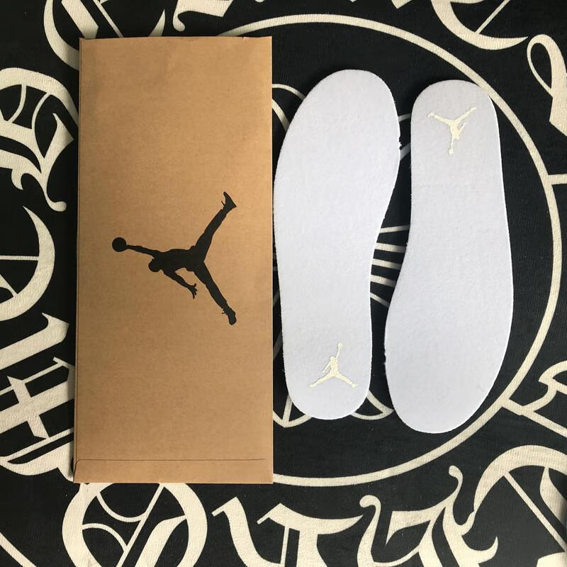 aj1鞋垫适配 3 4 6 13 34鞋垫原装空军一号北卡蓝激光蓝鞋垫 倒钩黑色