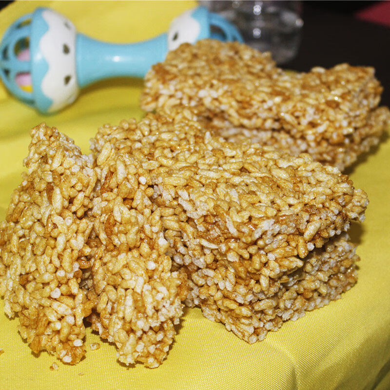 红糖米花酥爆米花糖16块/袋广西特产炒米酥脆糖糤8090后年货零食 红糖