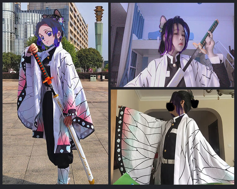 吉米兔鬼灭之刃cosplay虫柱蝴蝶忍全套动漫cos羽织外