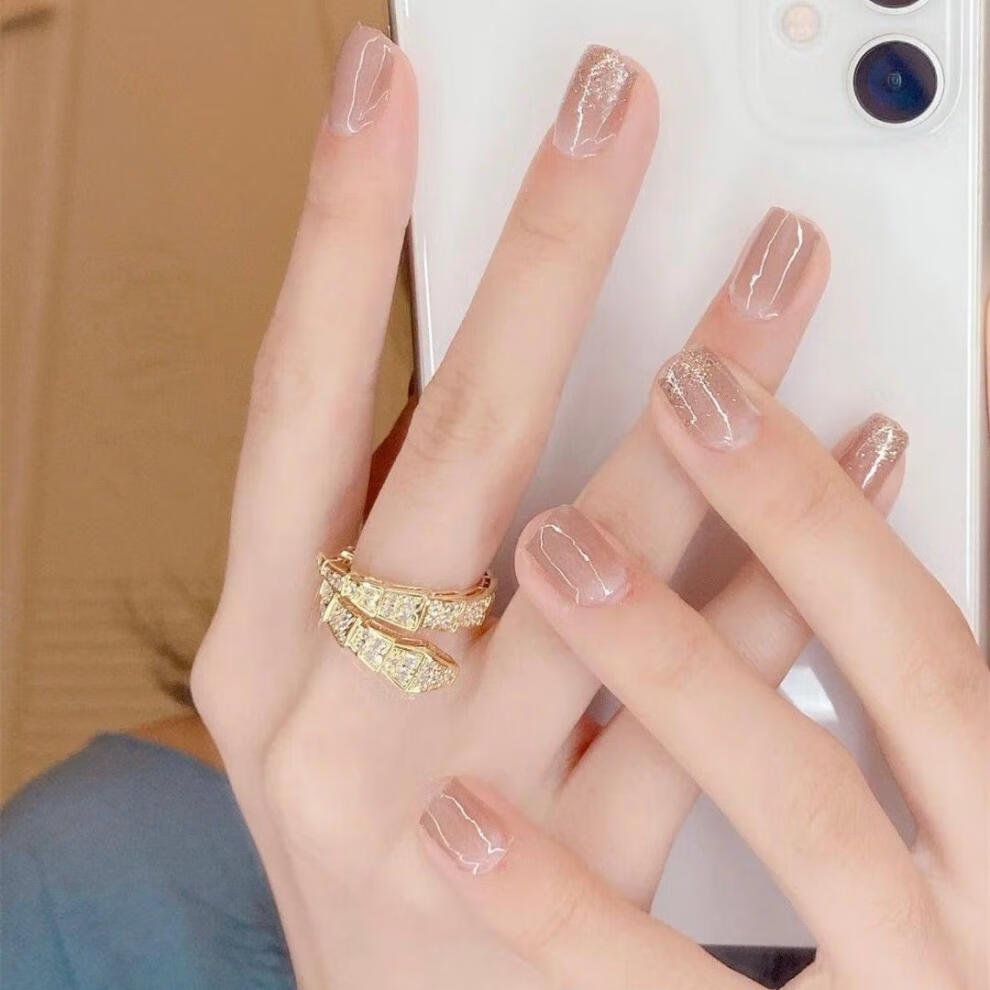 新款指甲油免烤不可撕持久亮晶晶学生显白美甲套装网红2021流行色亮面