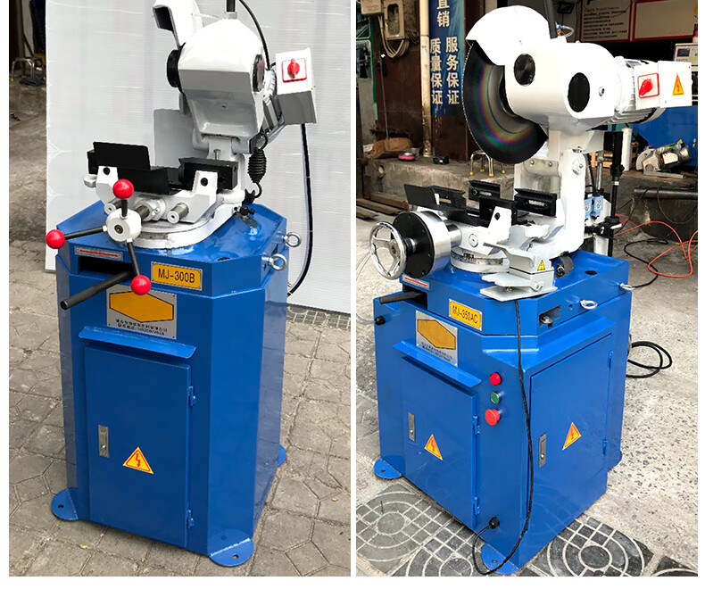 新勇士 不锈钢切管机切割机气动台式45度角切角多功能金属圆锯锯管机