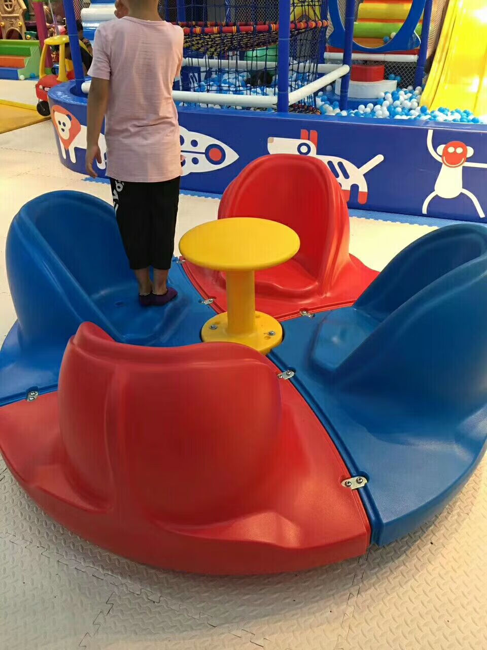 幼儿园大型彩棚荡船海盗船秋千转椅儿童户外玩具小区公园游乐设施加固