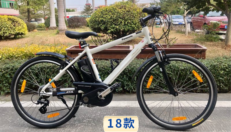 日本全新进口松下日系外7速山地电动助力自行车男女通勤原装进口 18款