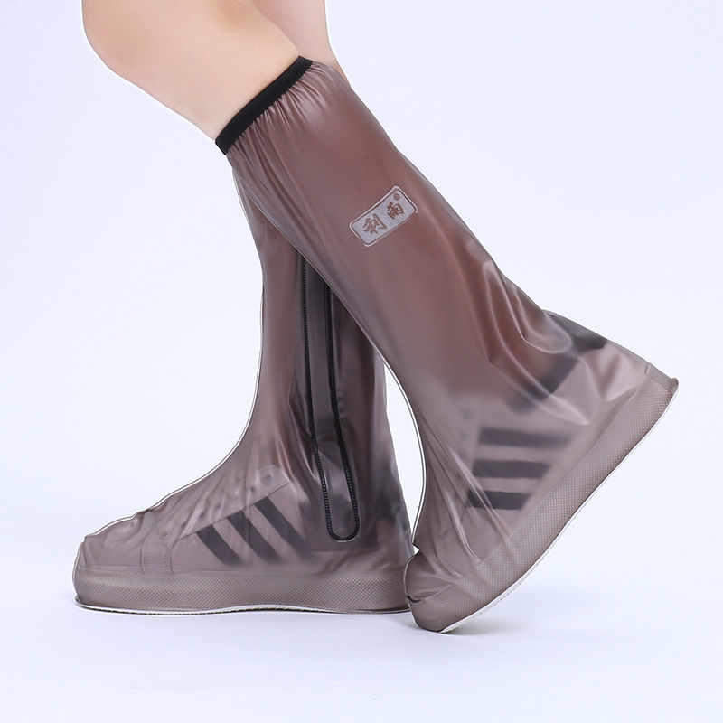 高筒加厚款防水鞋套防水防滑防雨雨鞋套男女加厚耐磨硅胶鞋套高白加厚