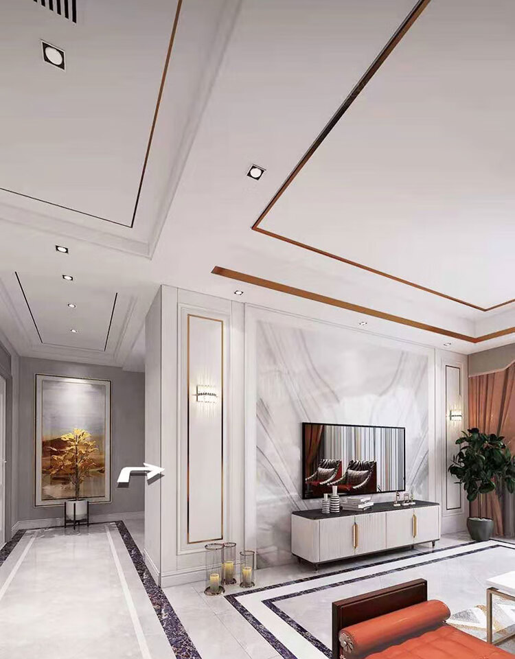 38妇女节礼物天花板吊顶装饰条客厅吊顶装饰条美边线自粘美缝背景墙