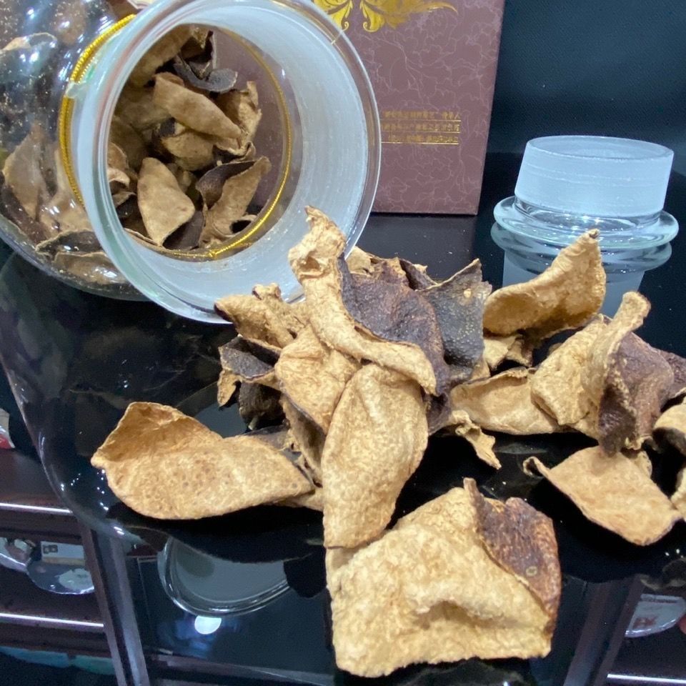 新宝堂陈皮 广东新会新宝堂陈皮罐装50g雪花陈皮甘草陈皮 50克五年4罐