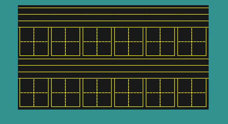 熊来跑可贴黑板 教学用磁性田字格黑板贴双排12格可贴白板上的粉笔小