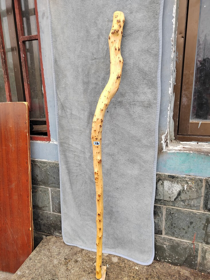 太行崖柏拐杖太行崖柏实木登山杖把玩棒山手仗老人拐杖满榴木鸡翅木