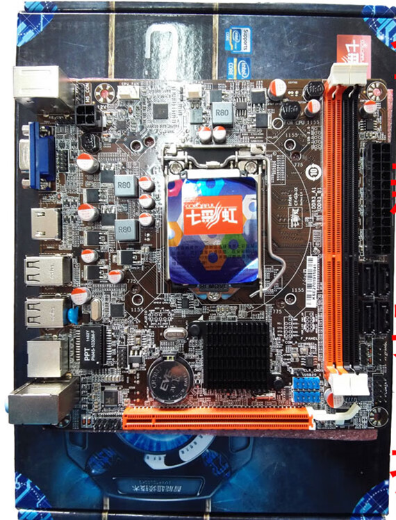 全新三年换新colorful七彩虹h61u主板cfg6mx华硕h81h110b85itx透明