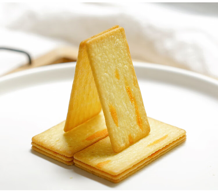 岩烧芝士脆轻薄九蔬脆日式奶酪薄脆饼干网红零食268g2袋岩烧芝士脆