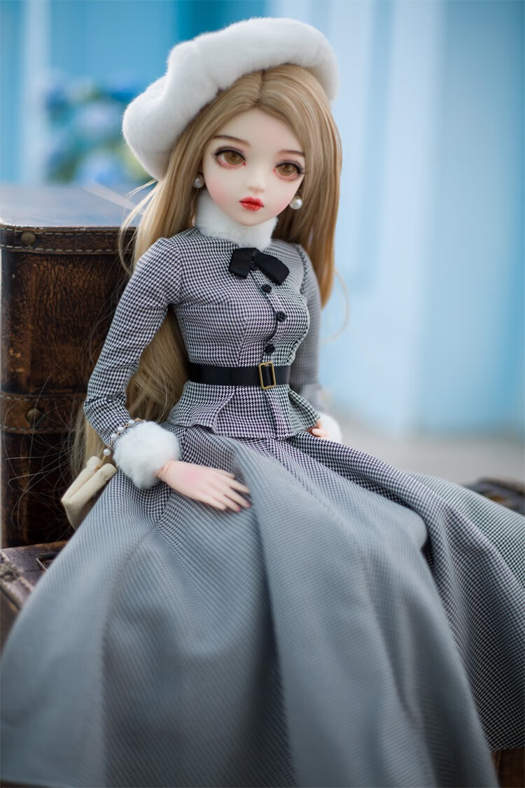 多丽丝娃娃 bjd/sd手工改妆女生时尚休闲款孩子生日礼物洋娃娃玩具