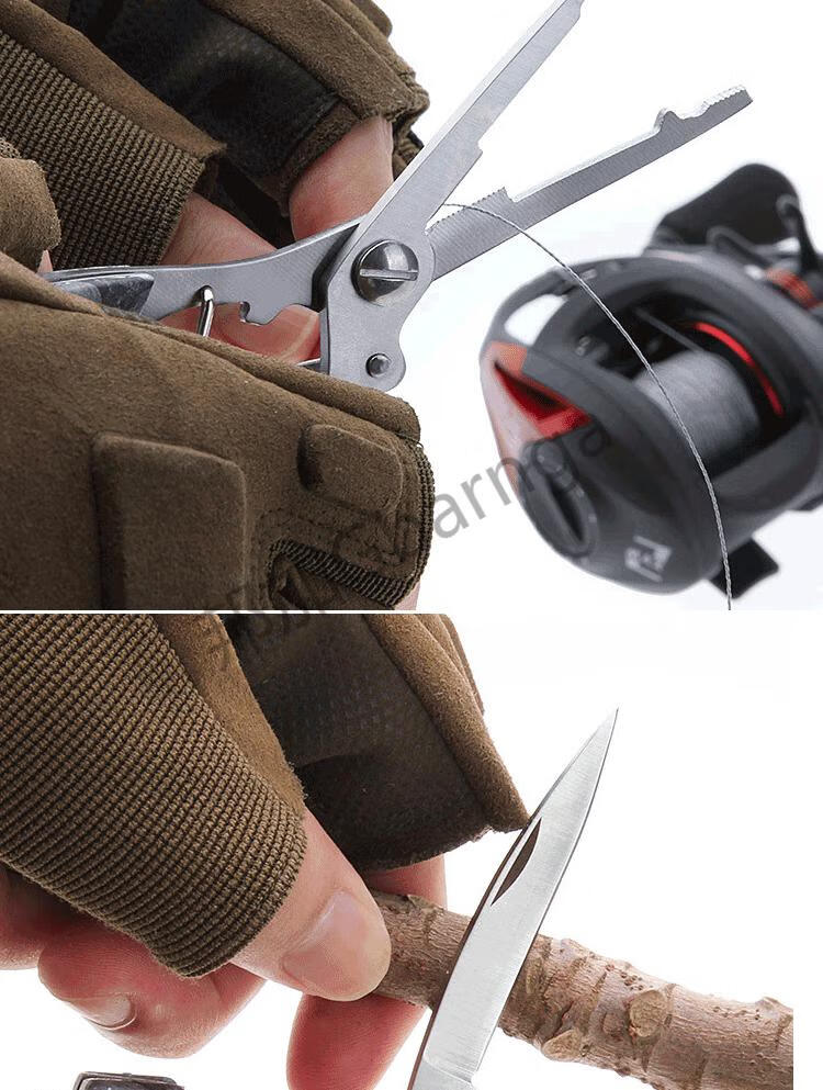 邦加gbarnga多功能钓鱼钳路亚钳不锈钢鱼钳取钩器剪线绑钩钳子控鱼钳