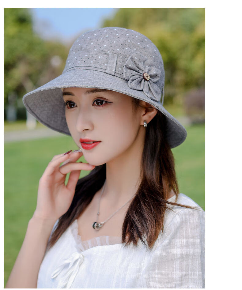 仙充充鱼夫女帽夏季帽子女渔夫帽ins田园春夏新款盆帽洋气时尚百搭