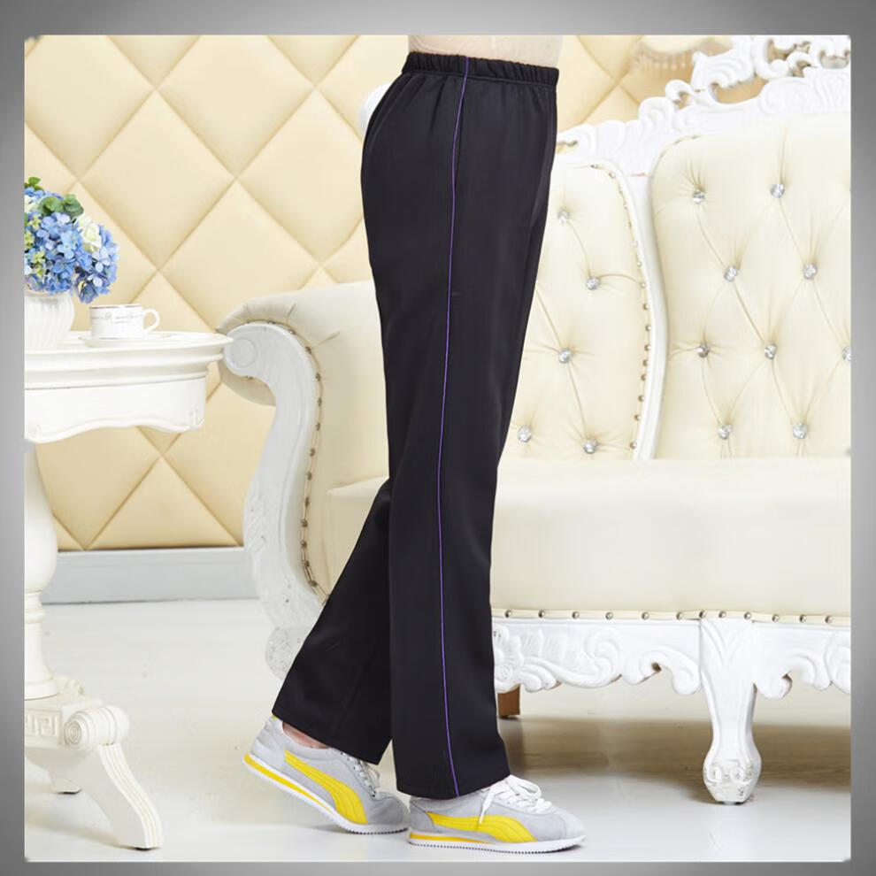 特加肥加大号码粗腿运动裤女士显瘦休闲裤中老年人女士运动裤大码春秋