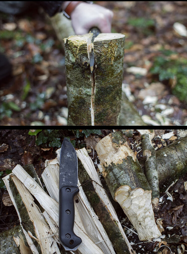 美国kabar卡巴bk2/bk7户外求生装备战术生存直刀长款高硬度 深灰色 60