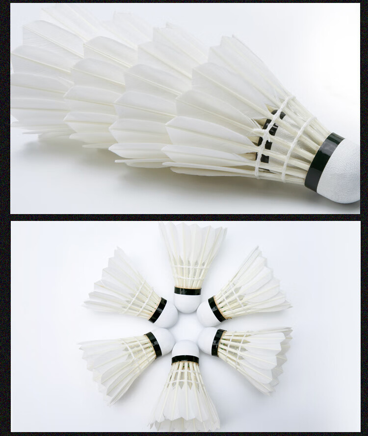 空对空羽毛球kf400学生训练用羽毛球训练教学用球子12只装74速