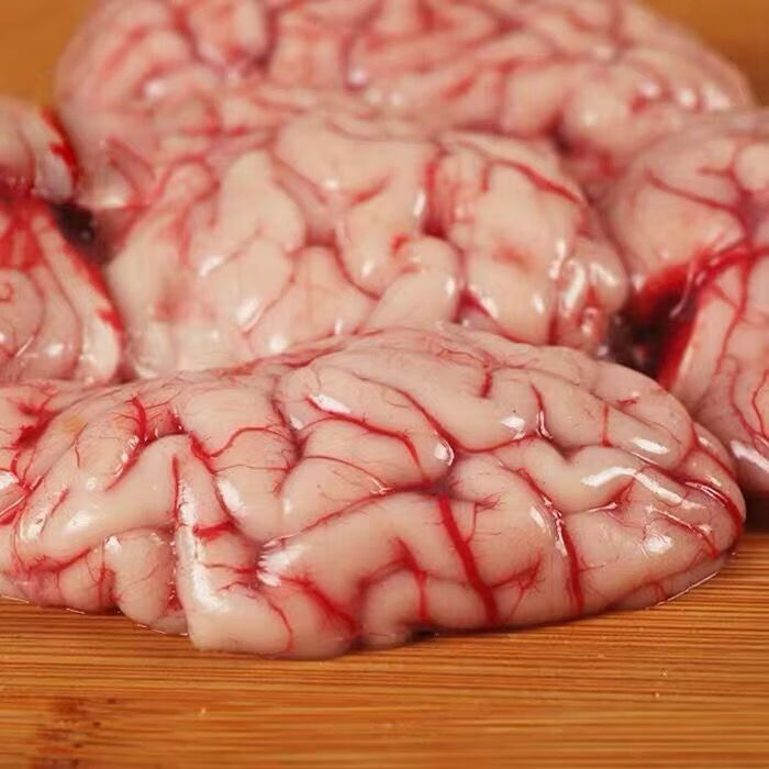 新鲜羊脑羊对脑山羊脑子羊脑花羊脑髓新鲜羊脑1斤