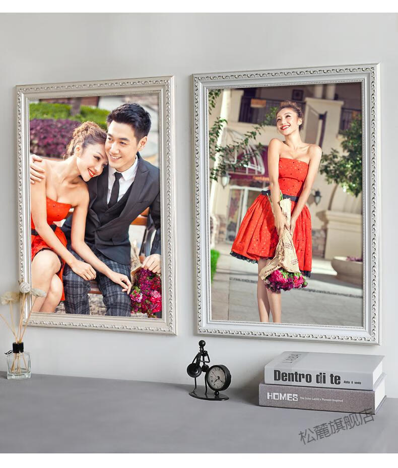 洗照片做成相框挂墙20寸加婚纱照16照片冲印大尺寸放大24画框定制lh