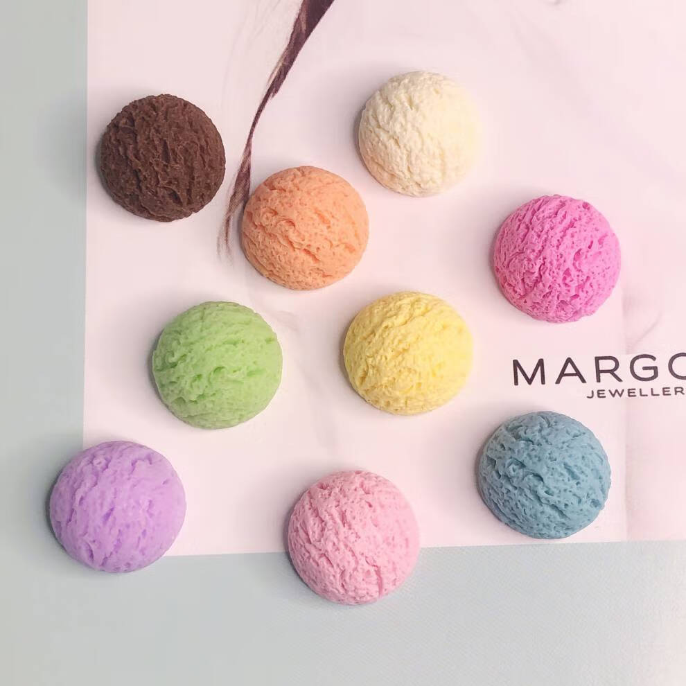 手工水晶滴胶配件装饰 大号冰淇淋球至抹茶绿【图片 价格 品牌 报价】