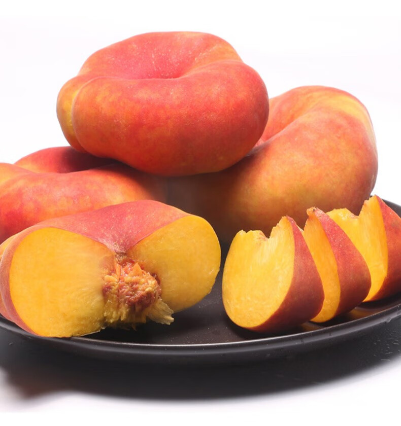 新疆和田土桃新疆油蟠桃水果新鲜特产当季现摘现发整箱桃子精选蟠桃