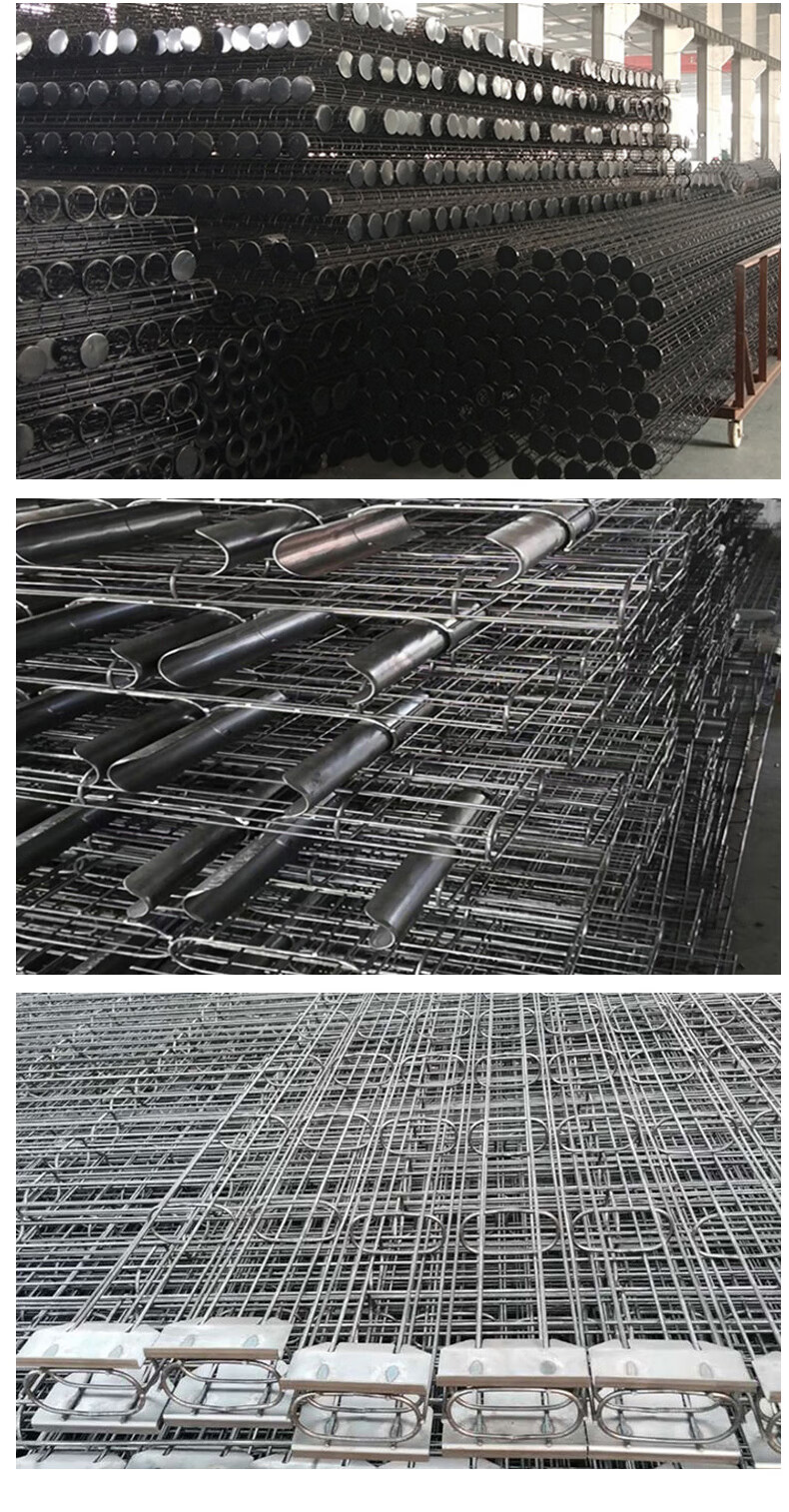 除尘骨架圆形有机硅布袋龙骨扁袋环保除尘滤袋骨架不锈钢文氏管