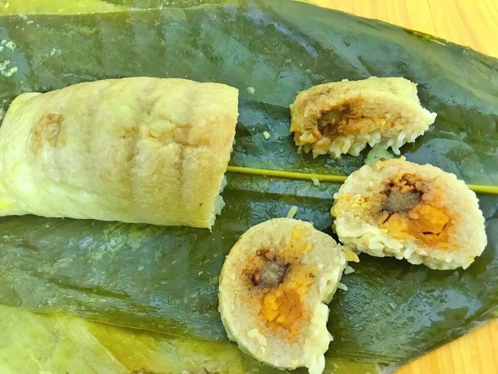 广西粽子绿豆肉粽手工制作新鲜粽子端午节粽子4个装 450克*4条绿豆