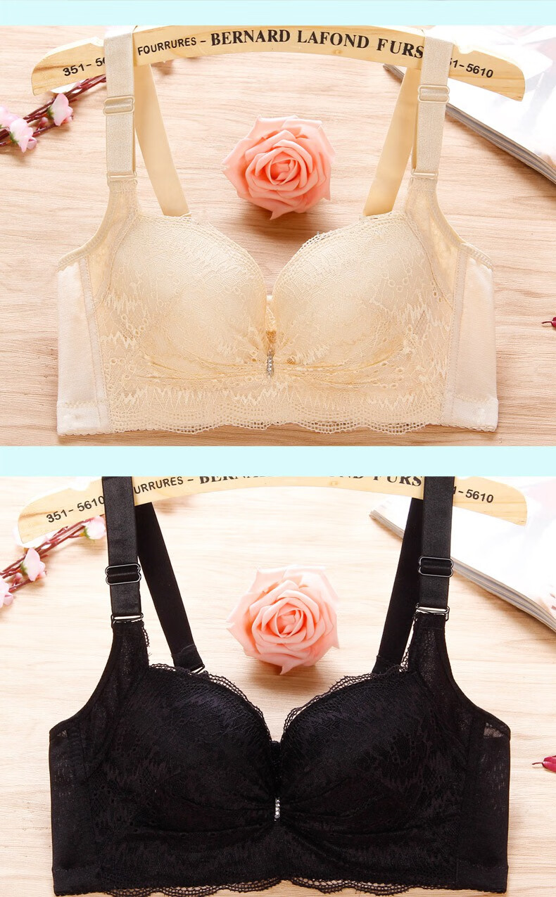 加厚文胸超厚大码胸罩内衣女罩薄款收副乳聚拢有钢圈带钢圈小胸本命年