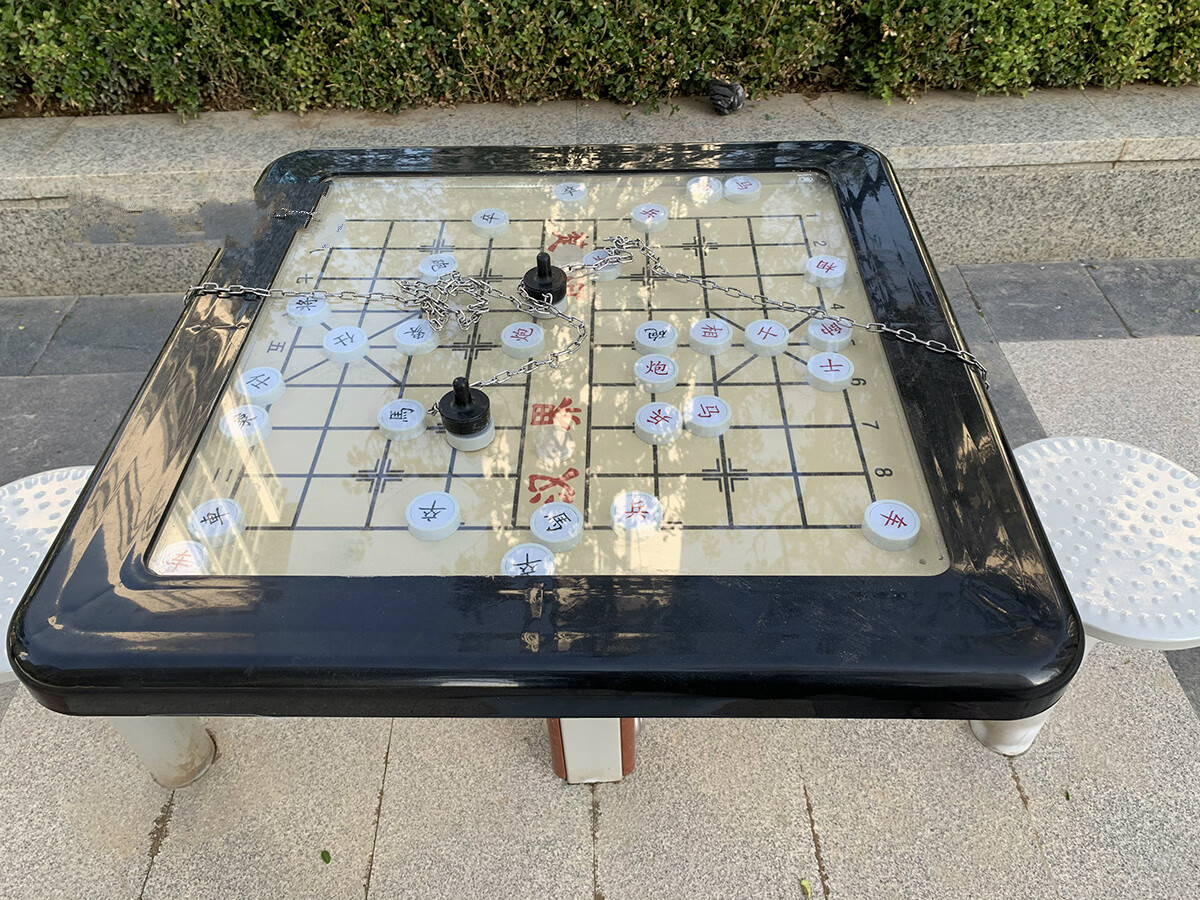 信莱域 公园棋牌桌健身器材户外室外公园小区滚珠围棋磁力轨道象棋桌