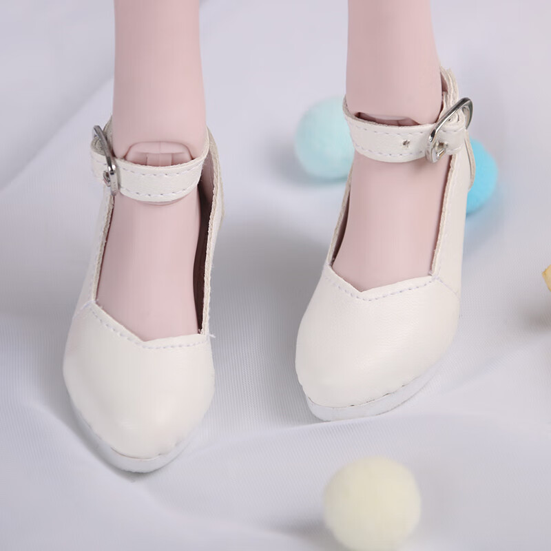 60厘米芭比娃娃的鞋子3分娃娃鞋子夜萝莉仙子冰灵公主靴子高跟鞋水晶