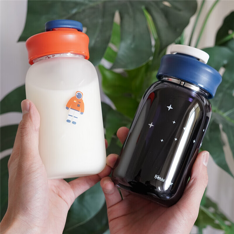 豆浆杯便携早餐杯玻璃豆浆杯子带盖家用便携外带耐热牛奶杯可携带简约