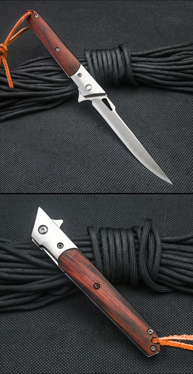 菊田水果刀折叠刀折刀军刃军刀具防身冷兵qi器菊田水果刀户外小刀生存